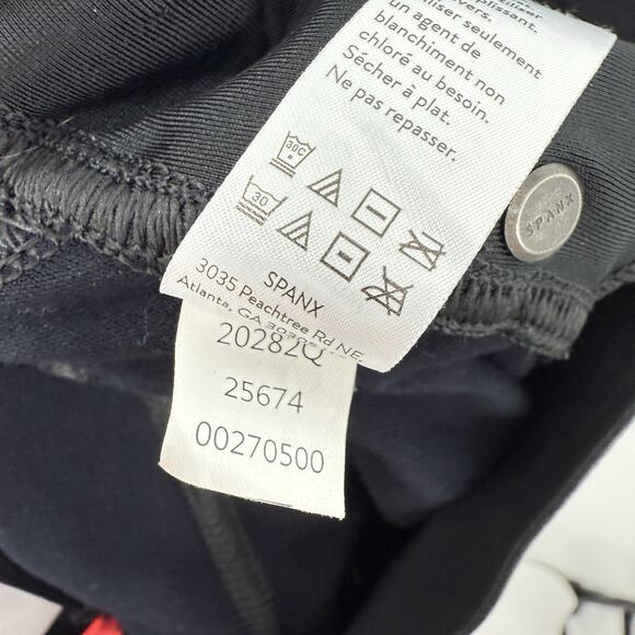 Spanx Faux Leather Like Ankle Skinny Jeans Brown Women size Small Petite 20282Q - Picture 11 of 14